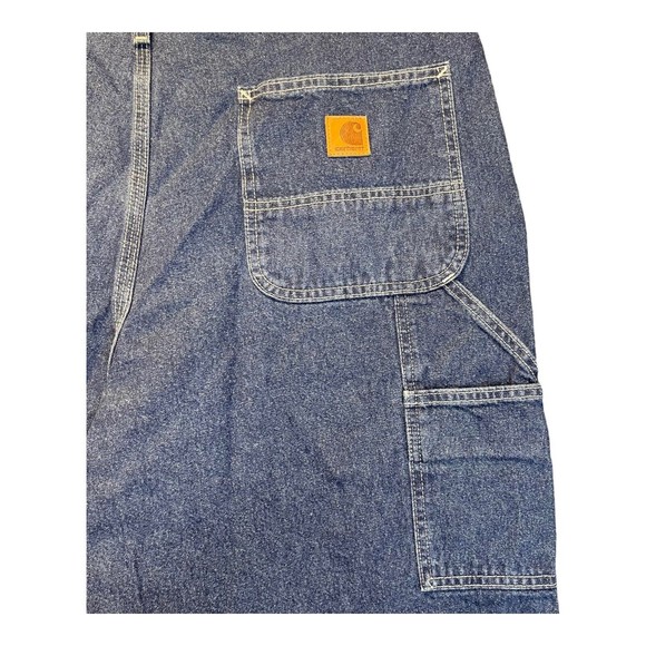 Men's CARHARTT B13 DST 40 X 32 Dungaree Denim Blue Jeans Carpenter Loose Fit - Picture 7 of 10